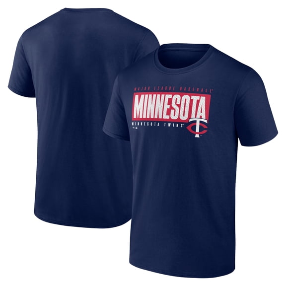 Men's Navy Minnesota Twins Blocked Out T-Shirt