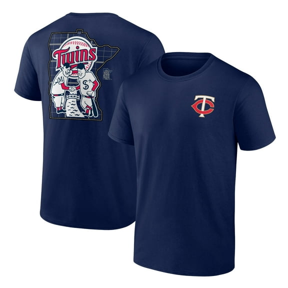 Men's Navy Minnesota Twins Hometown Collection Stadium Signage T-Shirt