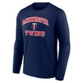 thumbnail image 1 of Men's Navy Minnesota Twins Team Heart & Soul Long Sleeve T-Shirt, 1 of 3