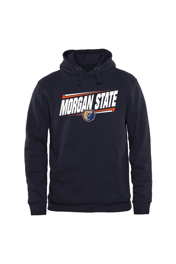 Men's Navy Morgan State Bears Double Bar Pullover Hoodie