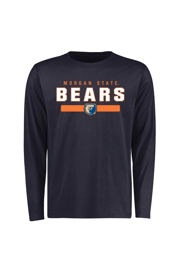 Men's Navy Morgan State Bears Team Strong Long Sleeve T-Shirt