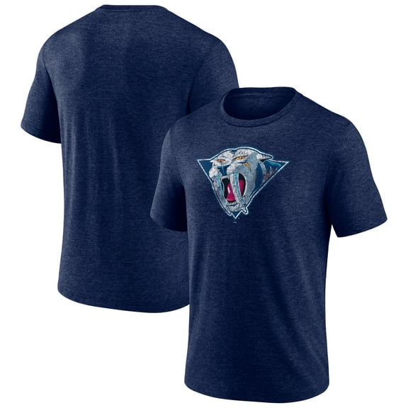 Men's Navy Nashville Predators Wraparound Tri-Blend T-Shirt