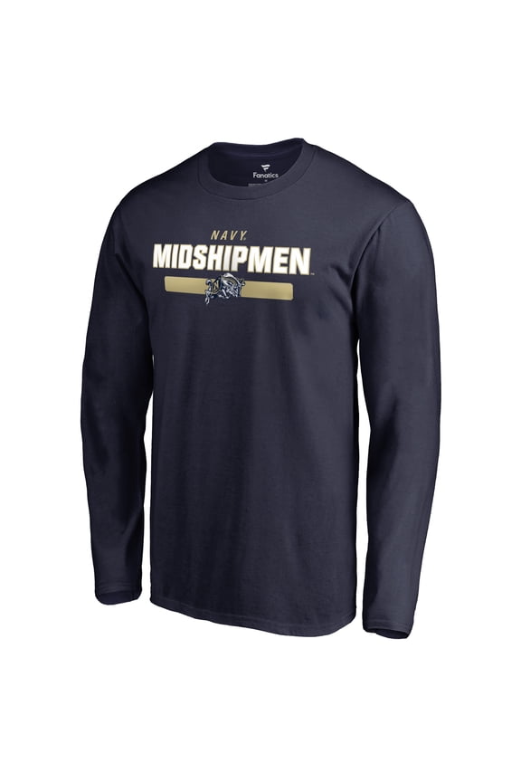 Men's Navy Navy Midshipmen Team Strong Long Sleeve T-Shirt