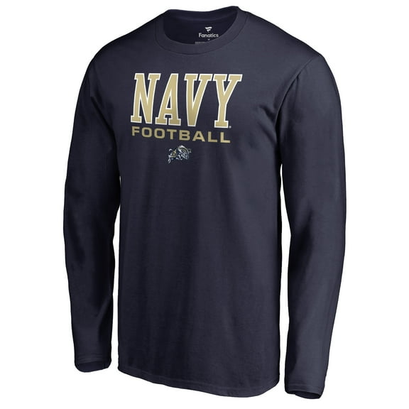 Men's Navy Navy Midshipmen Team Unity Football Long Sleeve T-Shirt
