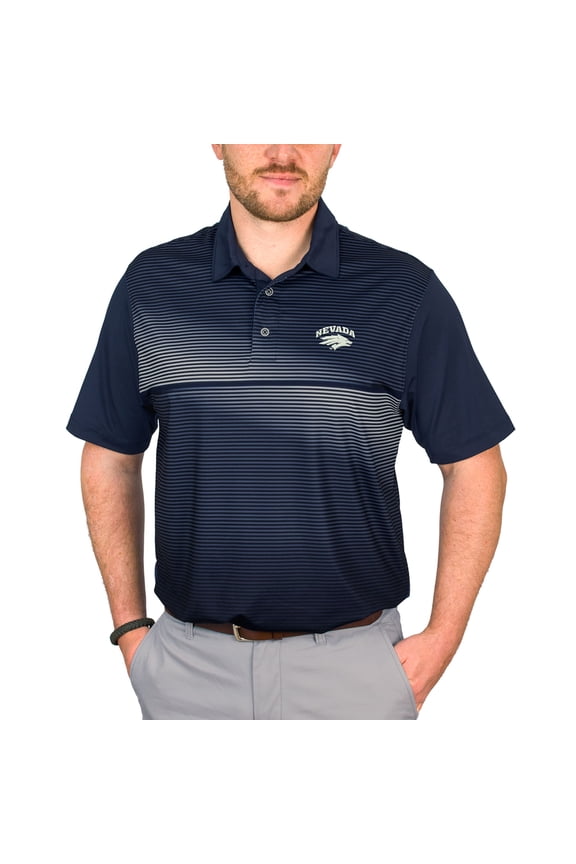 Men's Navy Nevada Wolf Pack Pro Highline Polo
