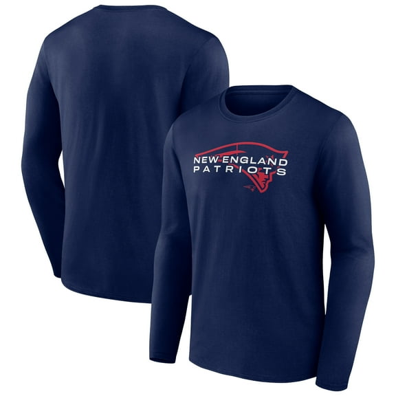 Men's Navy New England Patriots Advance to Victory Long Sleeve T-Shirt