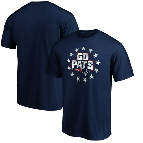Men's Navy New England Patriots Hometown Collection Go Pats T-Shirt