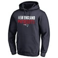 thumbnail image 1 of Men's Navy New England Patriots Iconic Collection Fade Out Pullover Hoodie, 1 of 3