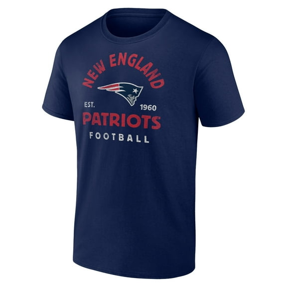 Men's Navy New England Patriots Vintage Arch T-Shirt