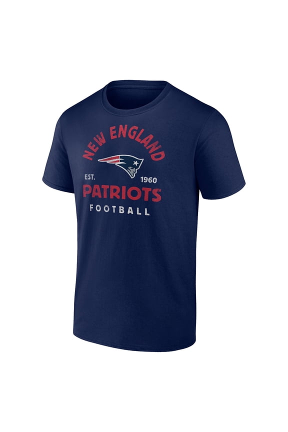 Men's Navy New England Patriots Vintage Arch T-Shirt