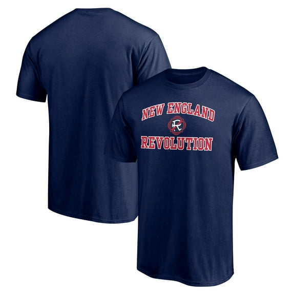 Men's Navy New England Revolution Heart and Soul T-Shirt