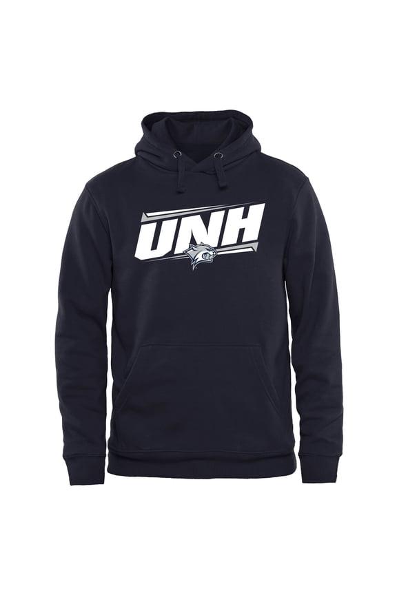 Men's Navy New Hampshire Wildcats Double Bar Pullover Hoodie