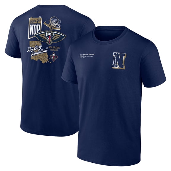 Men's Navy New Orleans Pelicans Split Zone T-Shirt