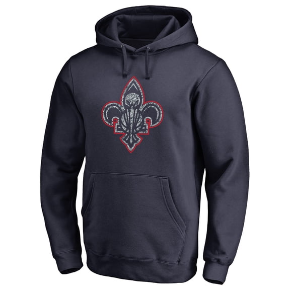 Men's Navy New Orleans Pelicans Static Logo Pullover Hoodie