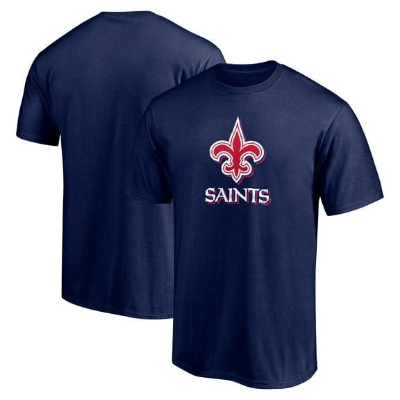 Men's  Navy New Orleans Saints Red White and Team T-Shirt