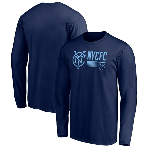 Men's Navy New York City FC Delivering Victory Long Sleeve T-Shirt