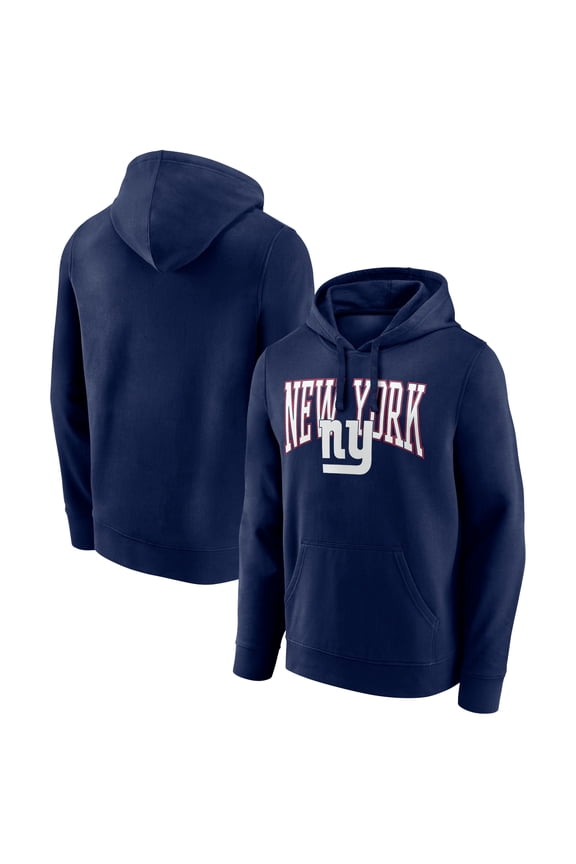 Men's Navy New York Giants Gridiron Classics Campus Standard Pullover Hoodie