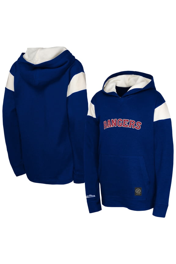 Youth Navy New York Rangers Thermal Lightweight Pullover Hoodie