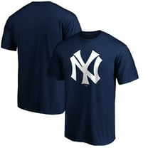 Men's Navy New York Yankees Cooperstown Collection Huntington Logo T-Shirt