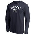 thumbnail image 1 of Men's Navy New York Yankees Cooperstown Collection Wahconah Long Sleeve T-Shirt, 1 of 3