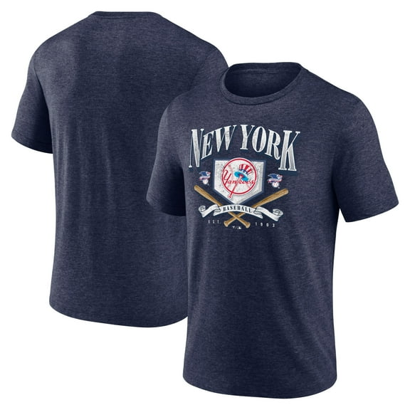 Men's  Navy New York Yankees Home Tri-Blend T-Shirt