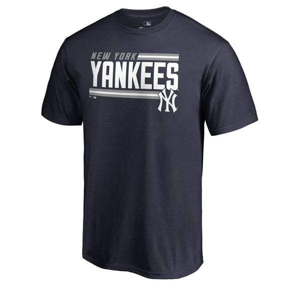 Men's Navy New York Yankees Onside Stripe T-Shirt