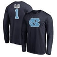 thumbnail image 1 of Men's Navy North Carolina Tar Heels #1 Dad Long Sleeve T-Shirt, 1 of 3