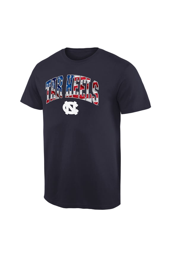 Men's Navy North Carolina Tar Heels Banner Arch T-Shirt