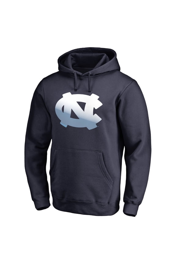 Men's Navy North Carolina Tar Heels Gradient Logo Pullover Hoodie