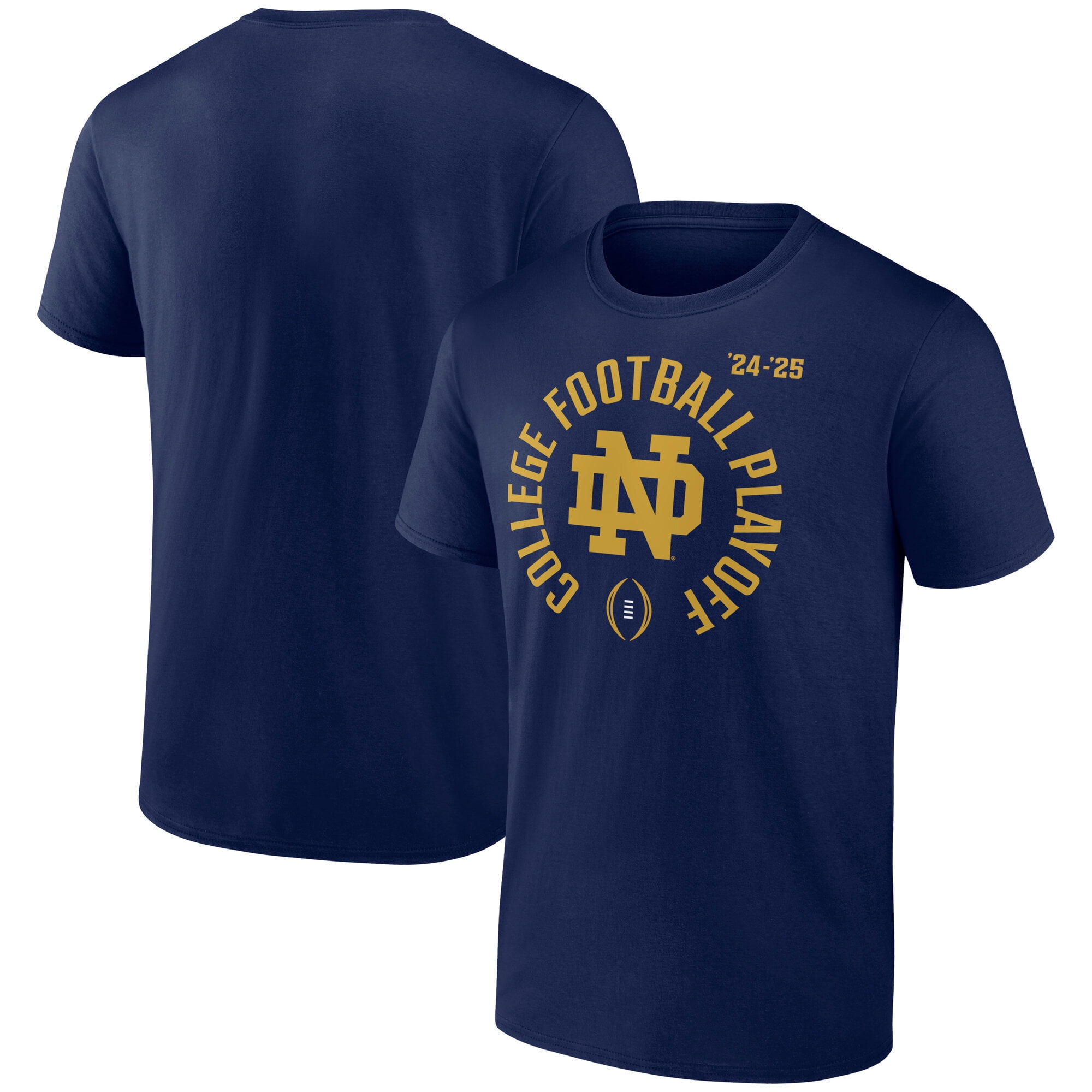 Men's Navy Notre Dame Fighting Irish 2024 College Football Playoff T