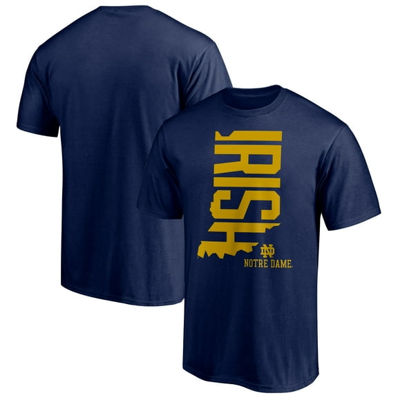 Men's Navy Notre Dame Fighting Irish Campus Visit T-Shirt