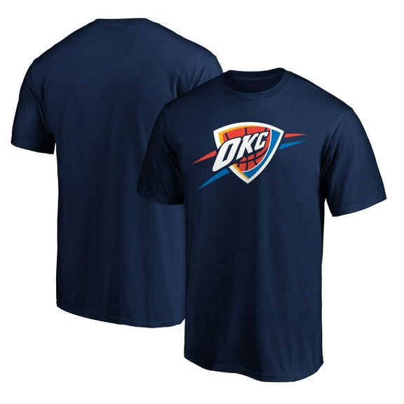 Men's Navy Oklahoma City Thunder Primary Logo T-Shirt