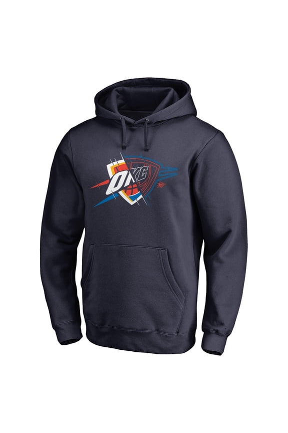 Men's Navy Oklahoma City Thunder X-Ray Pullover Hoodie