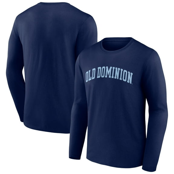 Men's Navy Old Dominion Monarchs Basic Arch Long Sleeve T-Shirt