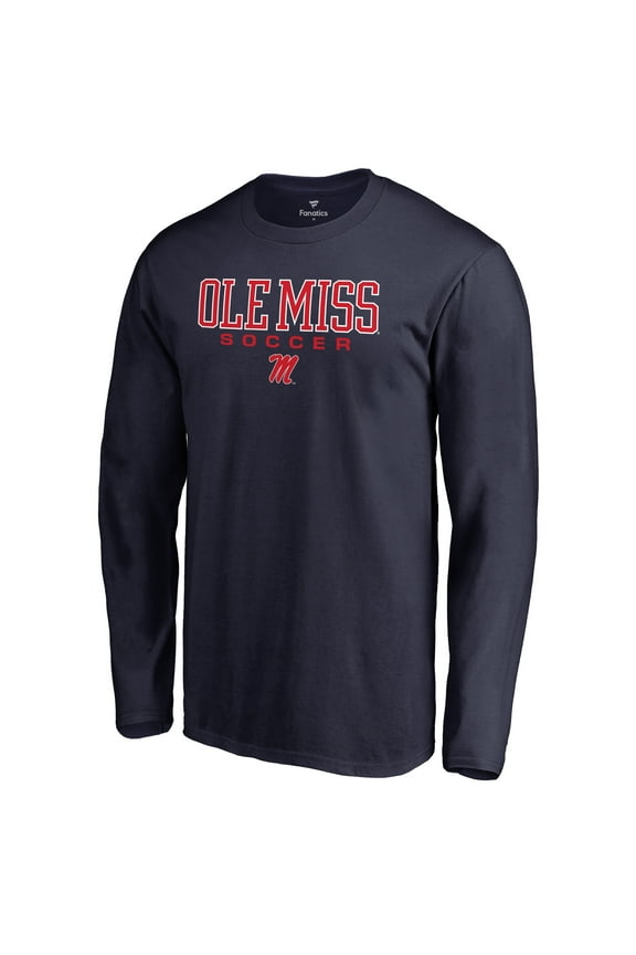 Men's Navy Ole Miss Rebels Team Unity Soccer Long Sleeve T-Shirt