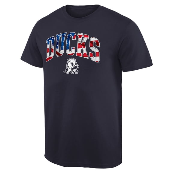 Men's Navy Oregon Ducks Banner Arch T-Shirt