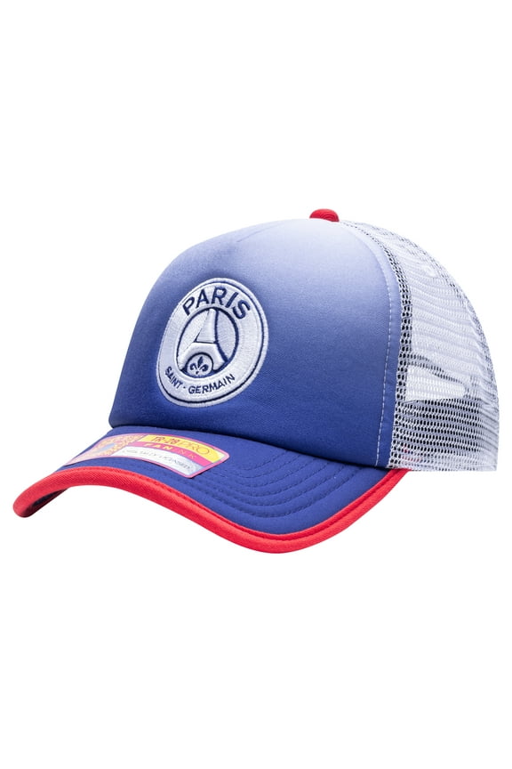 Men's Navy Paris Saint-Germain Destiny Trucker Adjustable Hat
