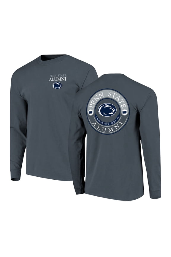 Men's  Navy Penn State Nittany Lions Circle Seal Alumni Long-Sleeve T-Shirt
