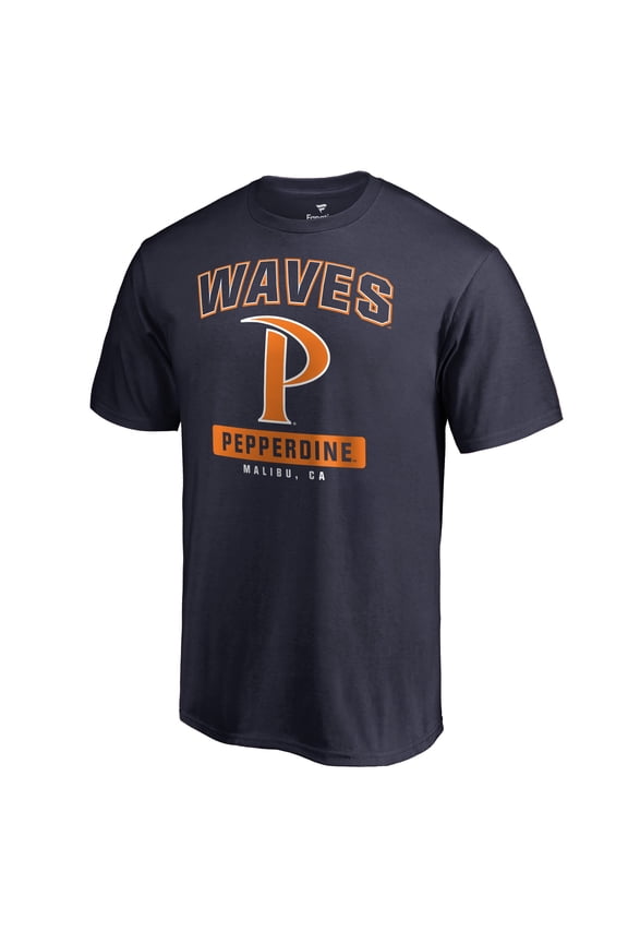 Men's Navy Pepperdine Waves Campus Icon T-Shirt