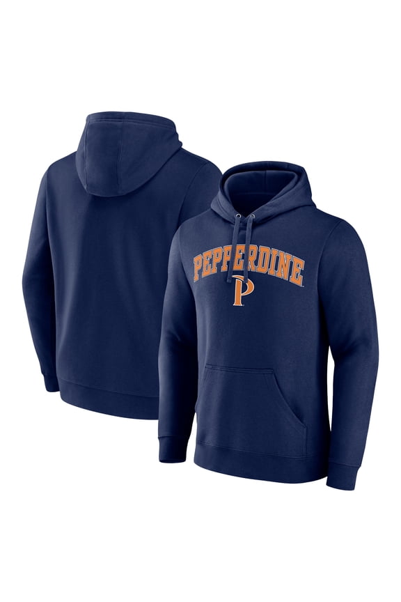 Men's Navy Pepperdine Waves Campus Pullover Hoodie