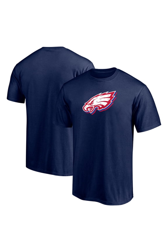 Men's Navy Philadelphia Eagles Red White and Team T-Shirt