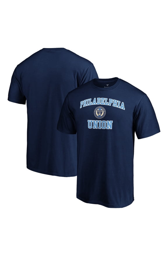 Men's Navy Philadelphia Union Heart and Soul T-Shirt