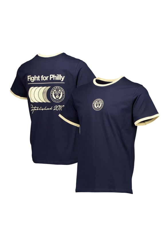 Men's Navy Philadelphia Union Ringer T-Shirt