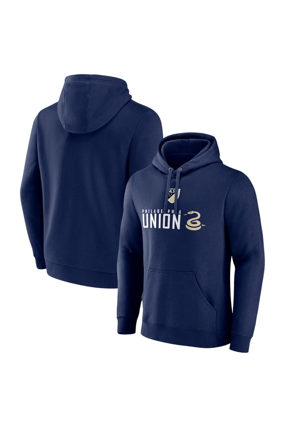 Men's Navy Philadelphia Union Shielded Logo Pullover Hoodie
