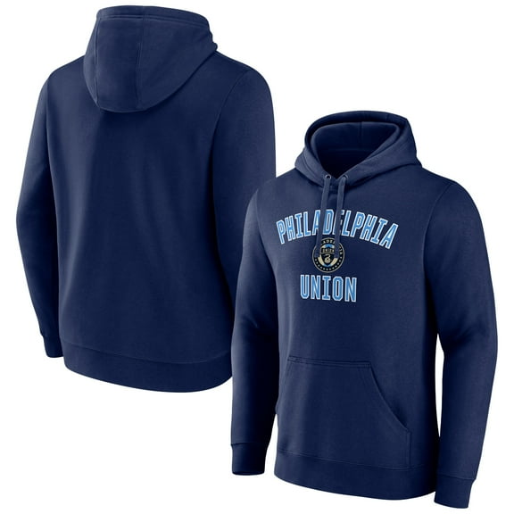 Men's Navy Philadelphia Union Victory Arch Logo Pullover Hoodie