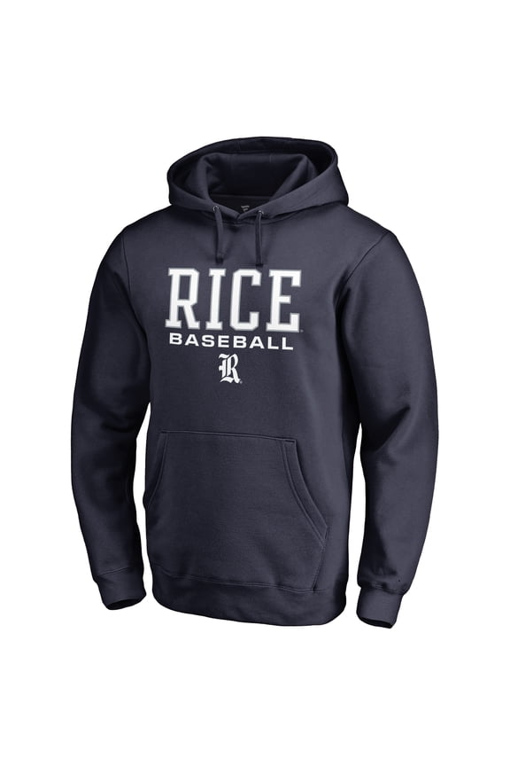 Men's Navy Rice Owls Team Unity Baseball Pullover Hoodie