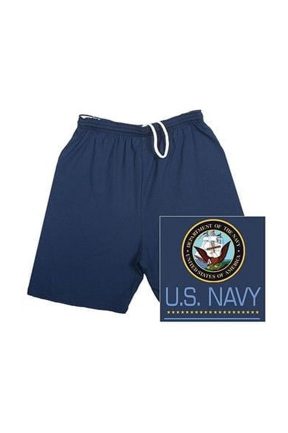 Men's Navy Running Short - U.s. Navy Logo 2xl
