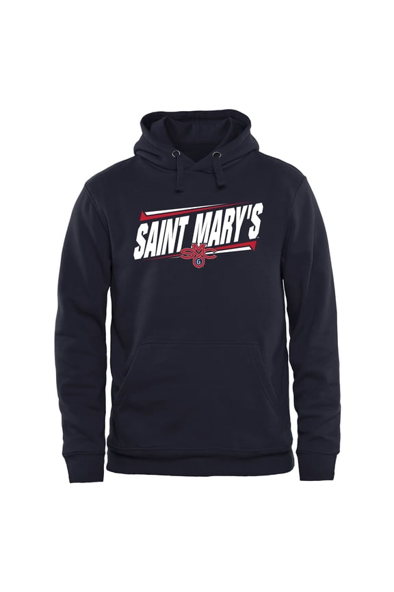 Men's Navy Saint Mary's Gaels Double Bar Pullover Hoodie