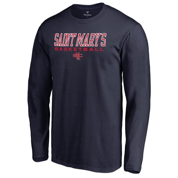 Men's Navy Saint Mary's Gaels Team Unity Basketball Long Sleeve T-Shirt
