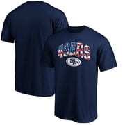 Men's Navy San Francisco 49ers Banner Wave Logo T-Shirt